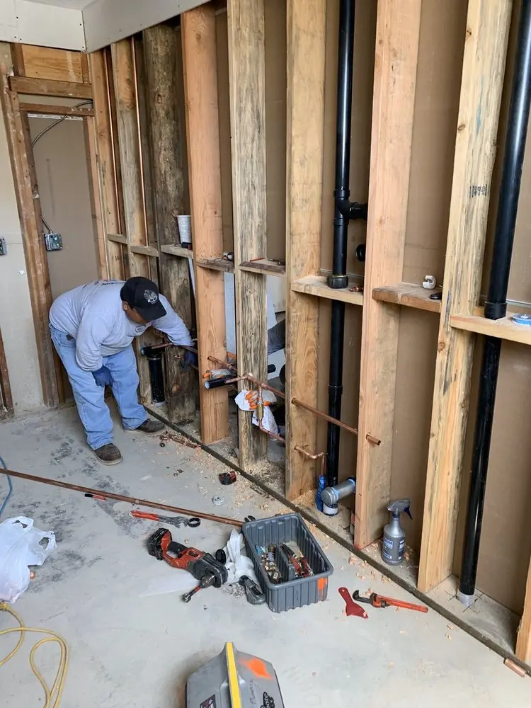 Commercial rough-in plumbing for Trenchless Sewer Repair in Hillandale